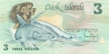 Cook Islands 3 Dollars, (1987)